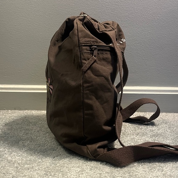 Life is Good Cotton Drawstring Backpack - Picture 4 of 6